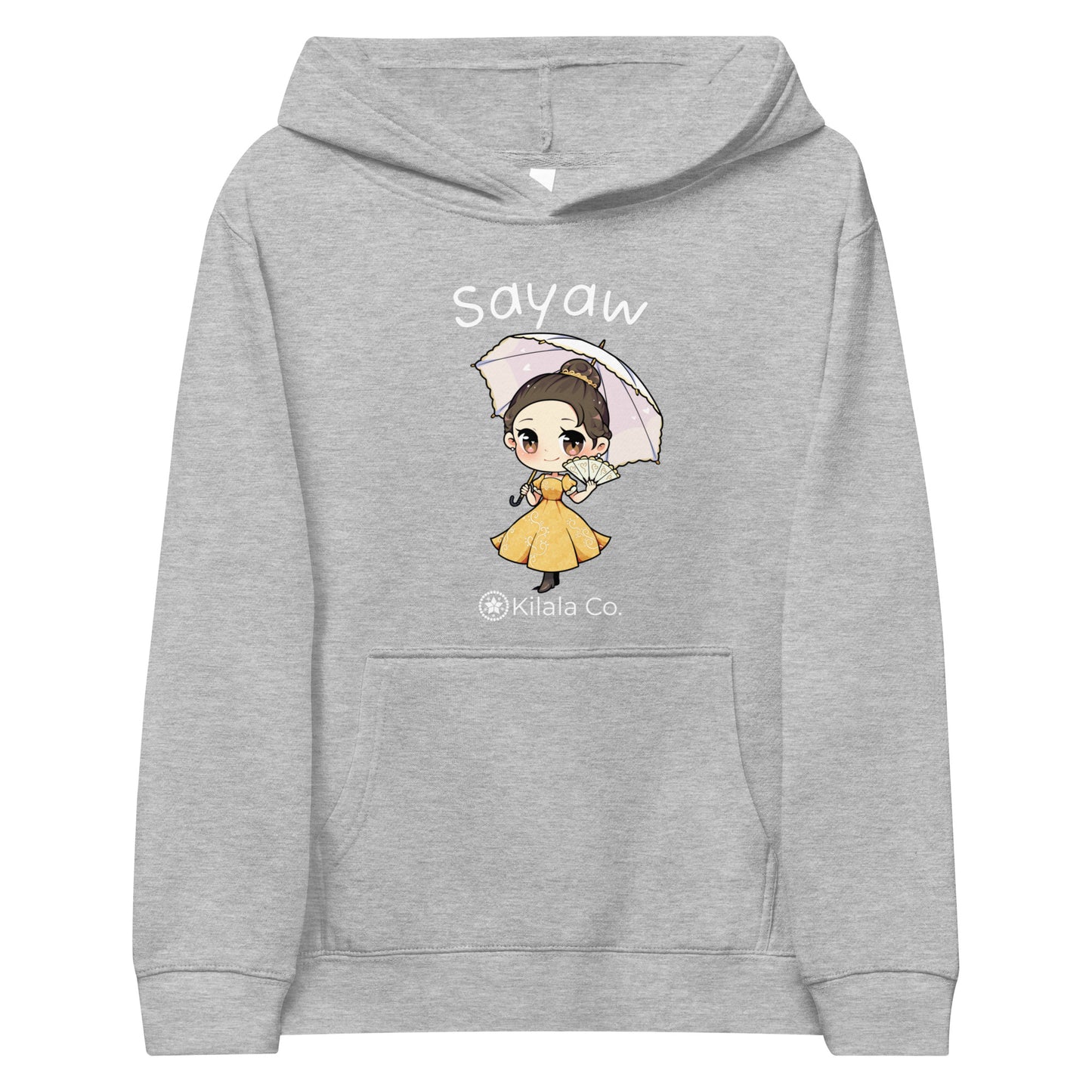 Sayaw (Umbrella Dancer) Kids fleece hoodie