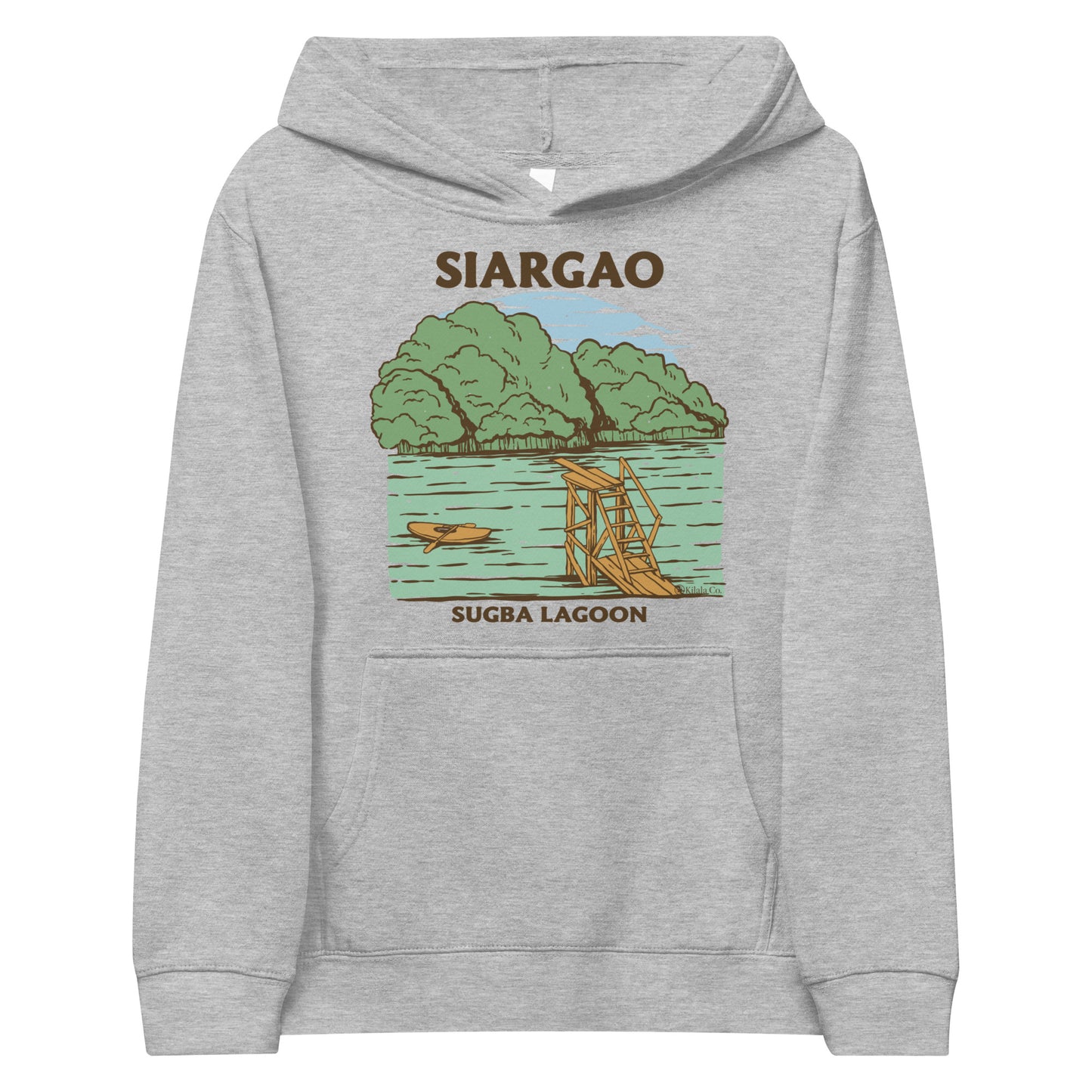 Siargao Sugba Lagoon Fleece-Kapuzenpullover für Kinder