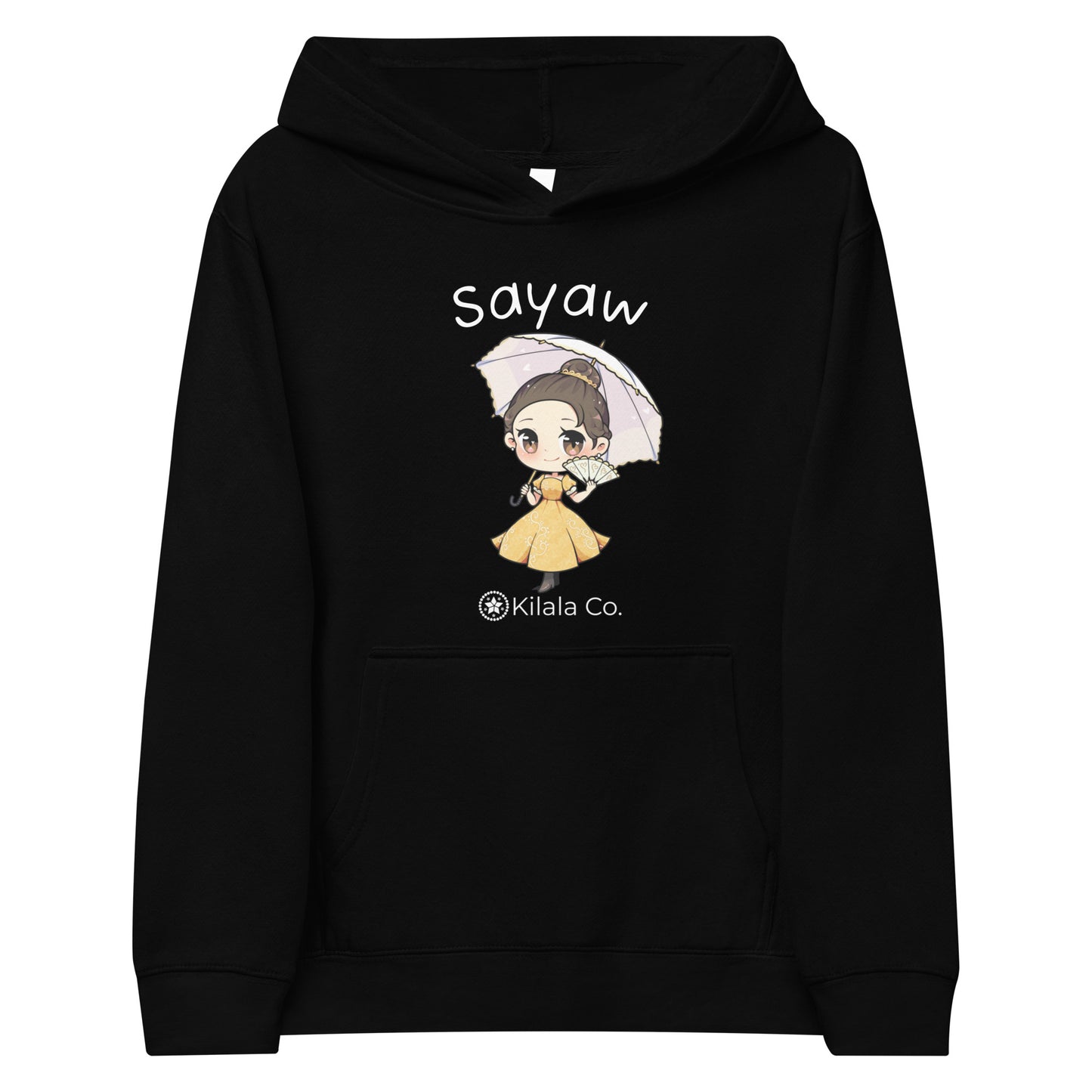 Sayaw (Umbrella Dancer) Kids fleece hoodie