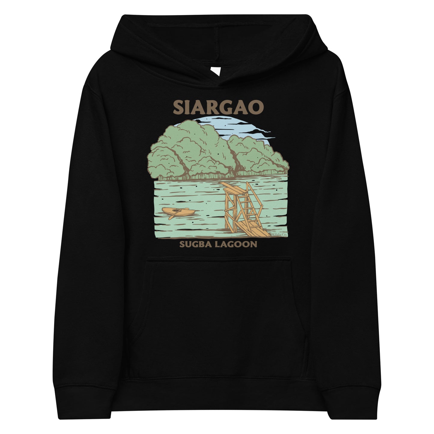 Siargao Sugba Lagoon Fleece-Kapuzenpullover für Kinder