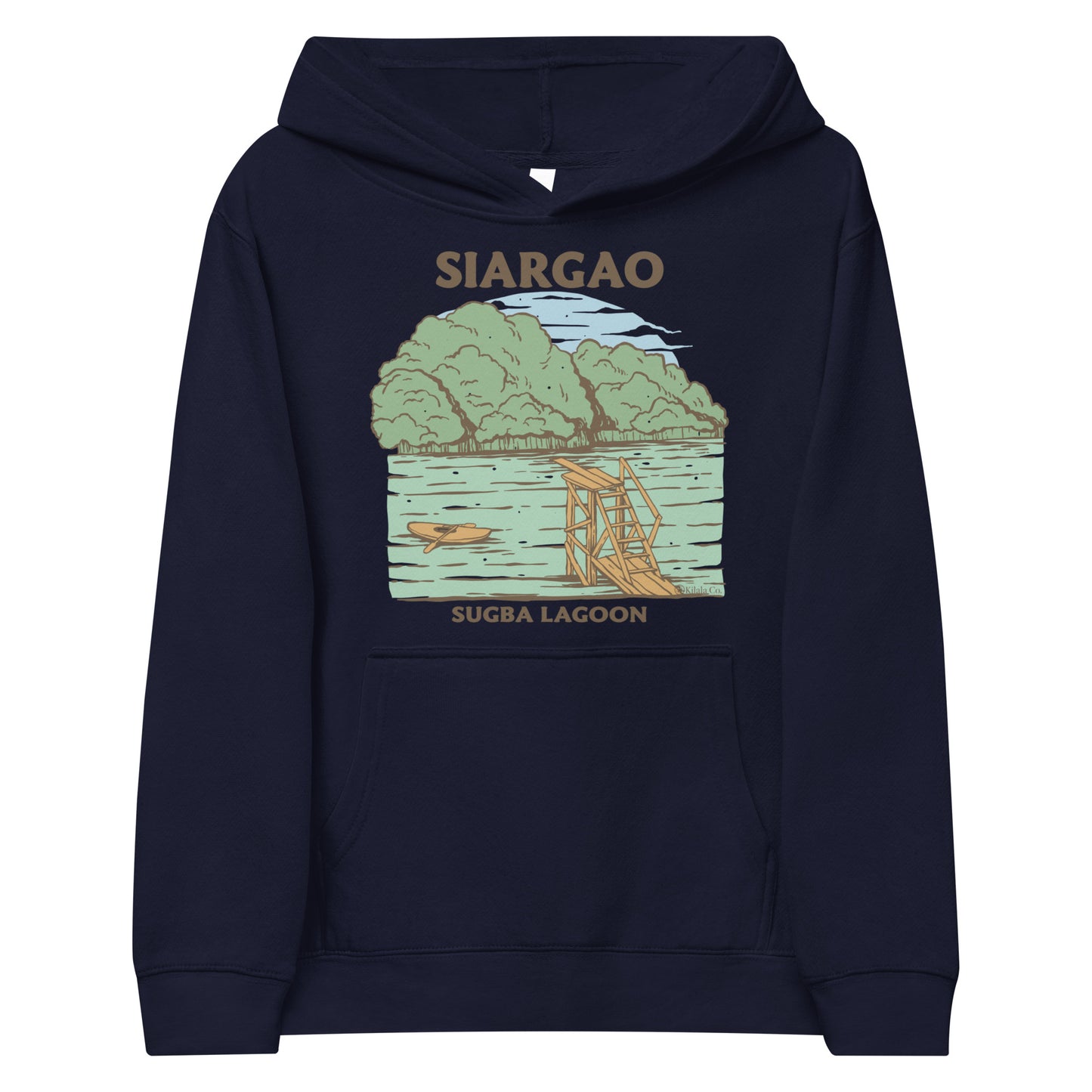 Siargao Sugba Lagoon Fleece-Kapuzenpullover für Kinder