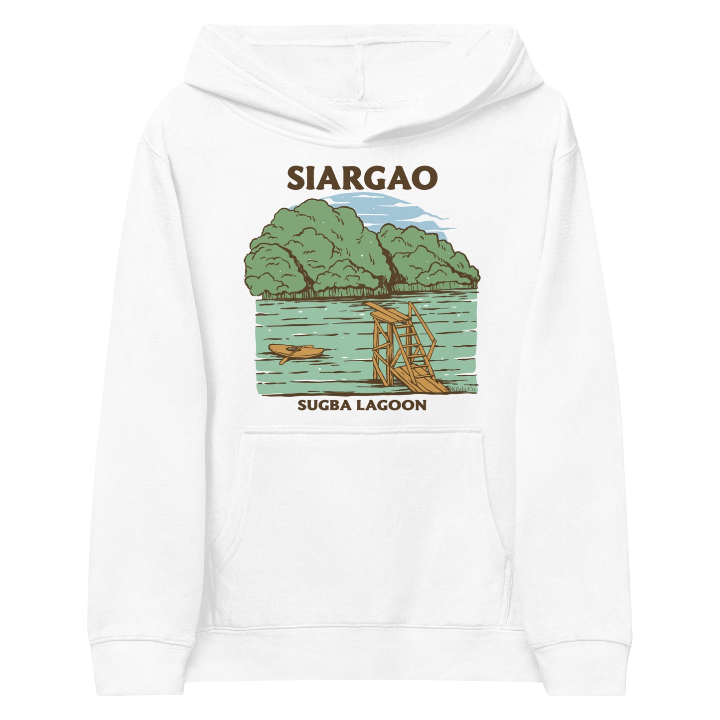 Siargao Sugba Lagoon Fleece-Kapuzenpullover für Kinder