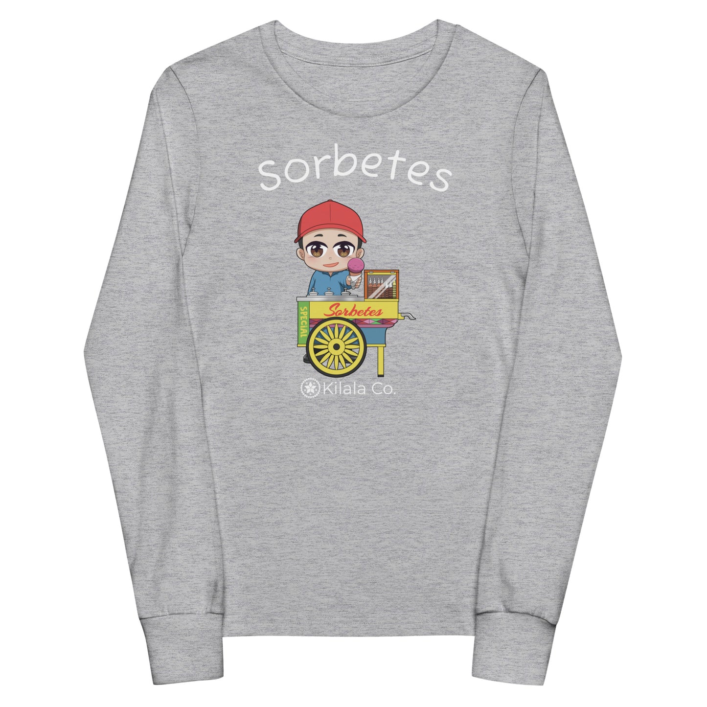 Sorbetes Vendor Langarm-T-Shirt für Jugendliche