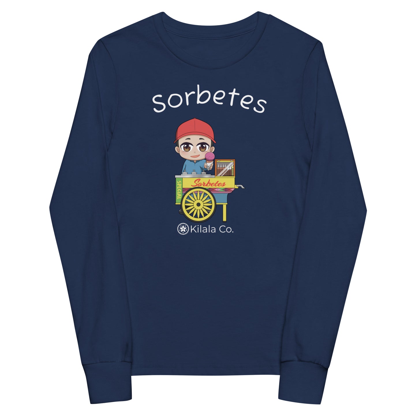 Sorbetes Vendor Langarm-T-Shirt für Jugendliche